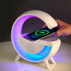 GENERICO - Parlante G - Lampara Led con Bluetooth Radio y Cargador