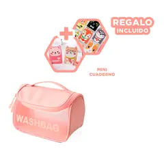 GENERICO - Neceser Organizador de Maquillaje de Color Rosado