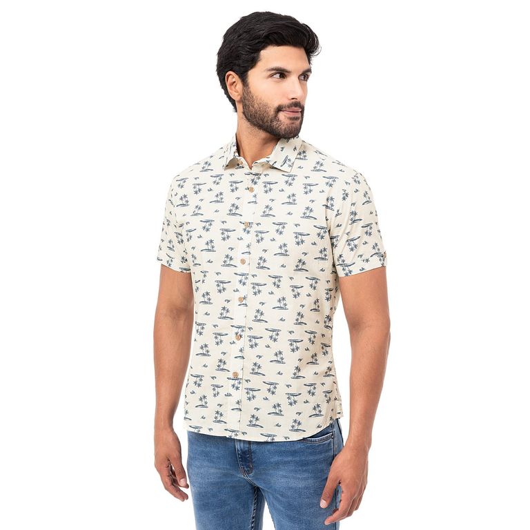Camisa Moda Popelina Ferx Hombre