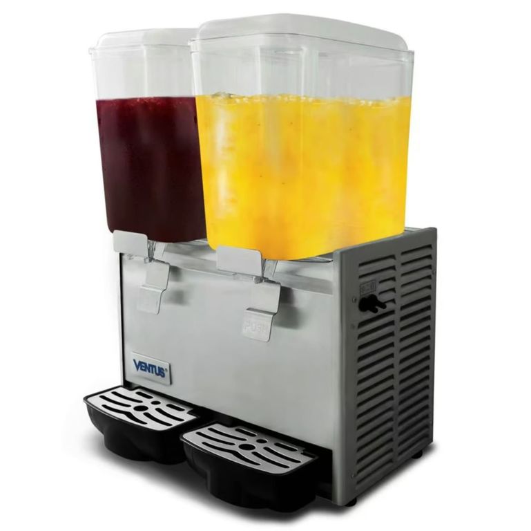 Dispensador De Jugos De 2 Tolvas VJ-182 De 18Lts X 2