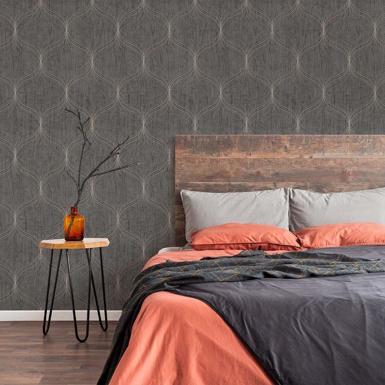 Papel Tapiz Opulence Optical Geo 052X10 Mts Grey