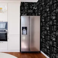 MULTITOP - Papel Tapiz Oasis Coffee Shop 052X10 Mts BlackWhite