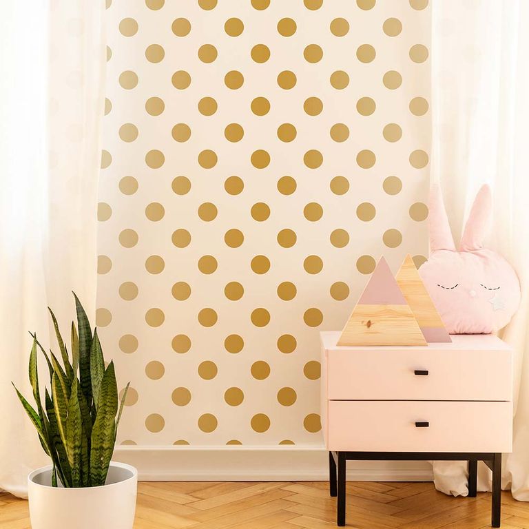 Papel Tapiz Kids Home Dotty 052X10 Mts Gold