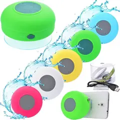 GENERICO - Parlante Acuático Bluetooth Manos Libres Micrófono Ducha Amarillo