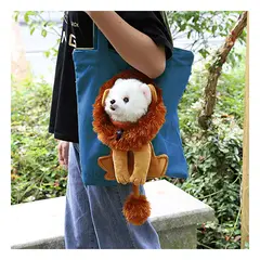 GENERICO - Cartera con Orificio de Paseo Color Azul Y+Regalo Stickers