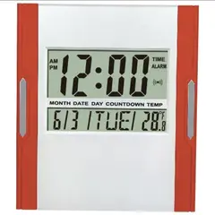 GENERICO - Reloj Digital Pared Y Mesa / Alarma/ Calendario