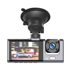 XO - Grabador HD de Auto XO-XJ03 con Cámara Dual Delantera y Trasera 1080P