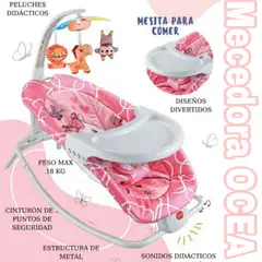 IDEAL - Silla Mecedora Musical con Vibrador Ocean