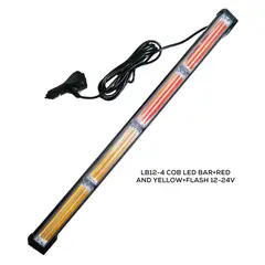 INMESOL - BARRA LED ESTROBOSCÓPICA DE ADVERTENCIA RED YELLOW FLASH