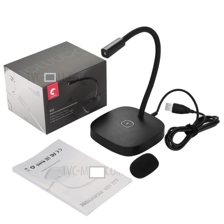 Micrófono USB - Yanmai Con Boton Mute - Flexible de Escritorio
