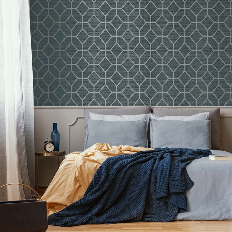 Papel Tapiz Opulence Asscher Geo 052X10 Mts Teal