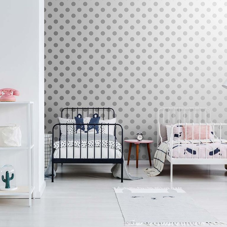 Papel Tapiz Kids Home Dotty 052X10 Mts Silver
