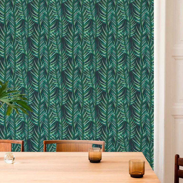 Papel Tapiz Oasis Palm Leaves 052X10 Mts Green