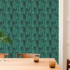 MULTITOP - Papel Tapiz Oasis Palm Leaves 052X10 Mts Green