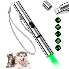 VARIOS - Juguete para Gatos Láser Verde Tipo Lápiz Diferentes Figuras