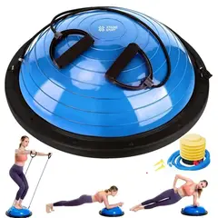 XTREME SPORT - Balon Bosu + Ligas soporte 150kg Pelota de Equilibrio