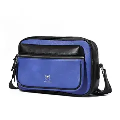 BULLCAPTAIN - - Morral de Cuero Pu Mate DJB-0105-PU-BLI Celeste