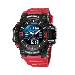 SMAEL - RELOJ ROJO DEPORTIVO CASUAL HOMBRE