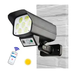 SEISA - Lámpara Solar con Sensor de Movimiento Forma Cámara Seguridad