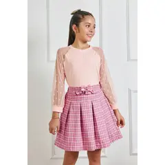 KIDS MASHMELO - Polo Manga Rangla En Tul Boliat