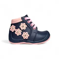 GENERICO - Botín Pibe Gateador semi-ortopédico Azul para bebé niña