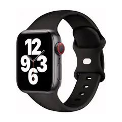 IMPORTADO MC - Correa Goma Apple Watch y Smartwatch 42-44-45-49mm Negro