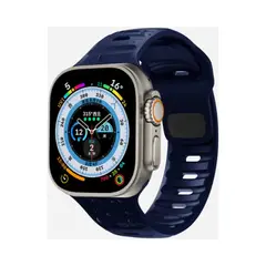 IMPORTADO MC - Correa Goma Apple Watch y Smartwatch 42-44-45-49mm xAzul