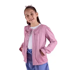 KIDS MASHMELO - Chompa Abierta Con Cuello Recogido Puño Elastico