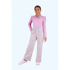 KIDS MASHMELO - Pantalon Buzo Palazo Para Niña