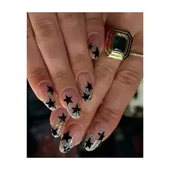 GENERICO - Uñas postizas press on nails estrellas