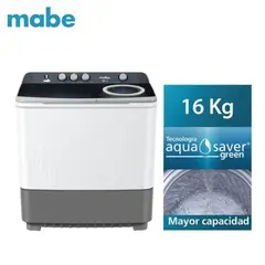Mabe - Lavadora LMD6124PBBB0 Semiautomatica 16 Kg Blanco