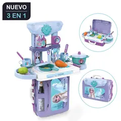 DISNEY - Set De Cocina Y Maletin 3 En 1 Frozen Il /