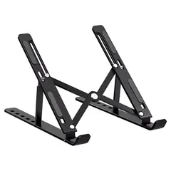 GENERICO - Soporte Plegable De Aluminio para Laptop Negro
