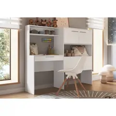 TU MESITA - Escritorio con Estante Galeno color Blanco