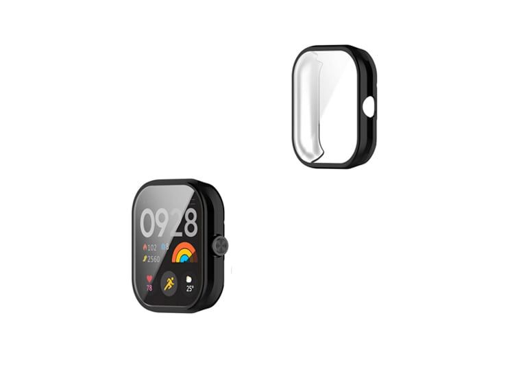 Bumper con Vidrio incorporado para Redmi Watch 4 - Negro