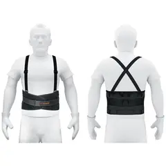 TRUPER - Faja lumbar para columna espalda y cintura talla M
