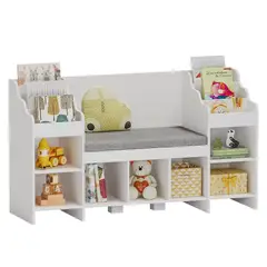 DIBA MUEBLES - Estante Organizador Con Asiento Infantil VegaM2