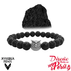 JOYERIA FENIX - Pulsera Piedra Natural Búho - Joyería Fénix