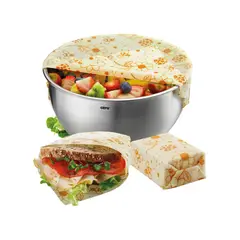 GEFU - Set de 3 de Paños de Cera de Abejas Modelo Beeways -