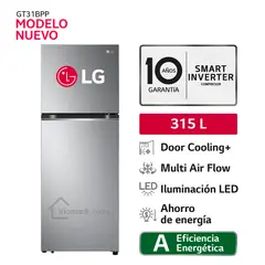 LG - Refrigeradora 315L Top Freezer Door Cooling GT31BPP