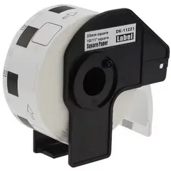 GENERICO - CINTA DK1221 1000 ETIQUETAS PRECORTADAS 23MM X 23MM PARA QL