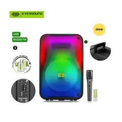 EVERSOUND - Parlante Portable Bluetooth EV3001 FLAMING12