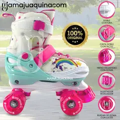 GENERICO - Patines para Niños «FAVORITE STAR» TALLA S 31-34 Dark Pink