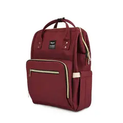 HIMAWARI - - Mochila Bolso Maternal Multibolsillos - Rojo Vino