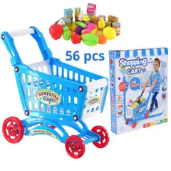 GENERICO - Juguete Carrito de Compras para Niños - 56 pzas