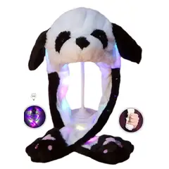 GENERICO - Gorro De Conejo Con Luces Con Orejas Moviles Gorrito Kawaii PANDA