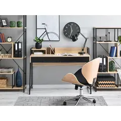 TU MESITA - Escritorio Moderno Rikko color HayaNegro 2 cajones