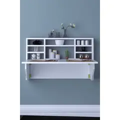 TU MESITA - Escritorio Flotante y Plegable Medellin color Blanco