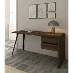 TU MESITA - Escritorio Juvenil Douha color Marrón 2 cajones