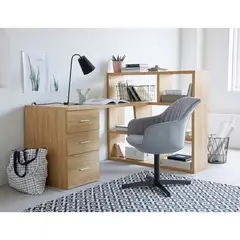 TU MESITA - Escritorio Librero Rosetto color Duna 3 cajones